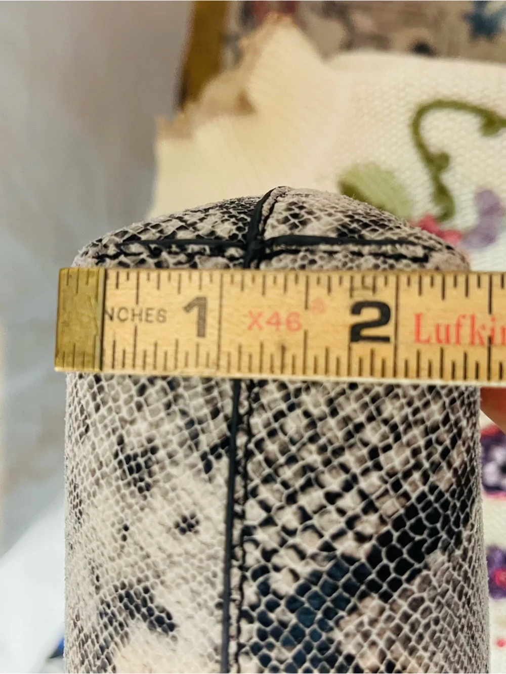 Street Level Nela Snakeskin Print Ring Handle Satchel Bag Grey Black